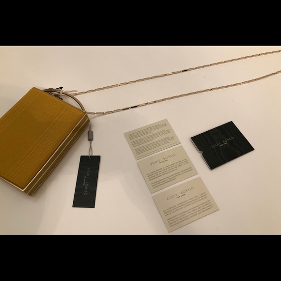 Woman Moire Clutch Mustard - Picture 2 of 5